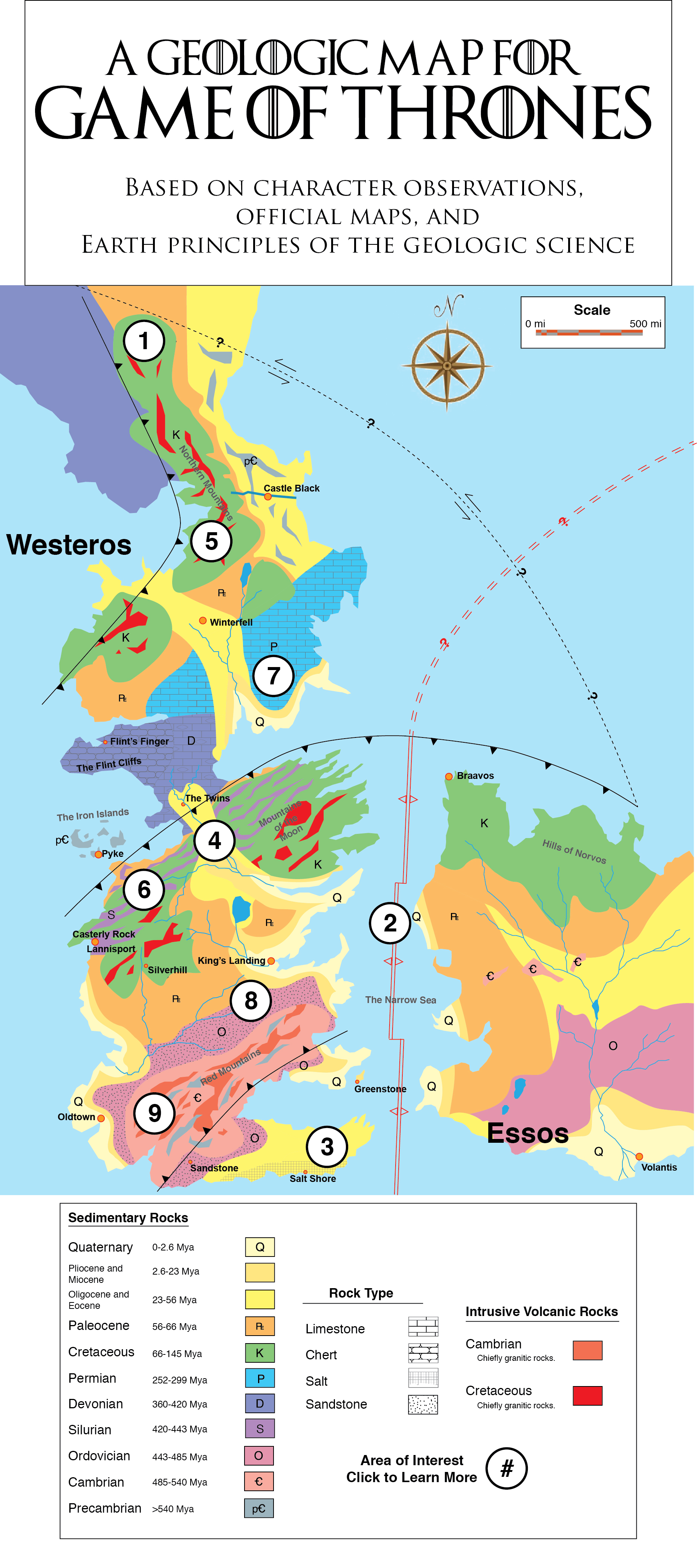 The Geology Of Game Of Thrones Miles Traer